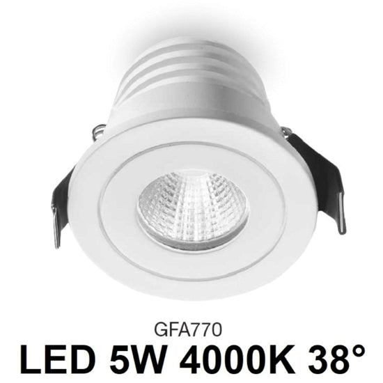 faretto da incasso bianco opaco Gea Luce 5W 4000K IP20