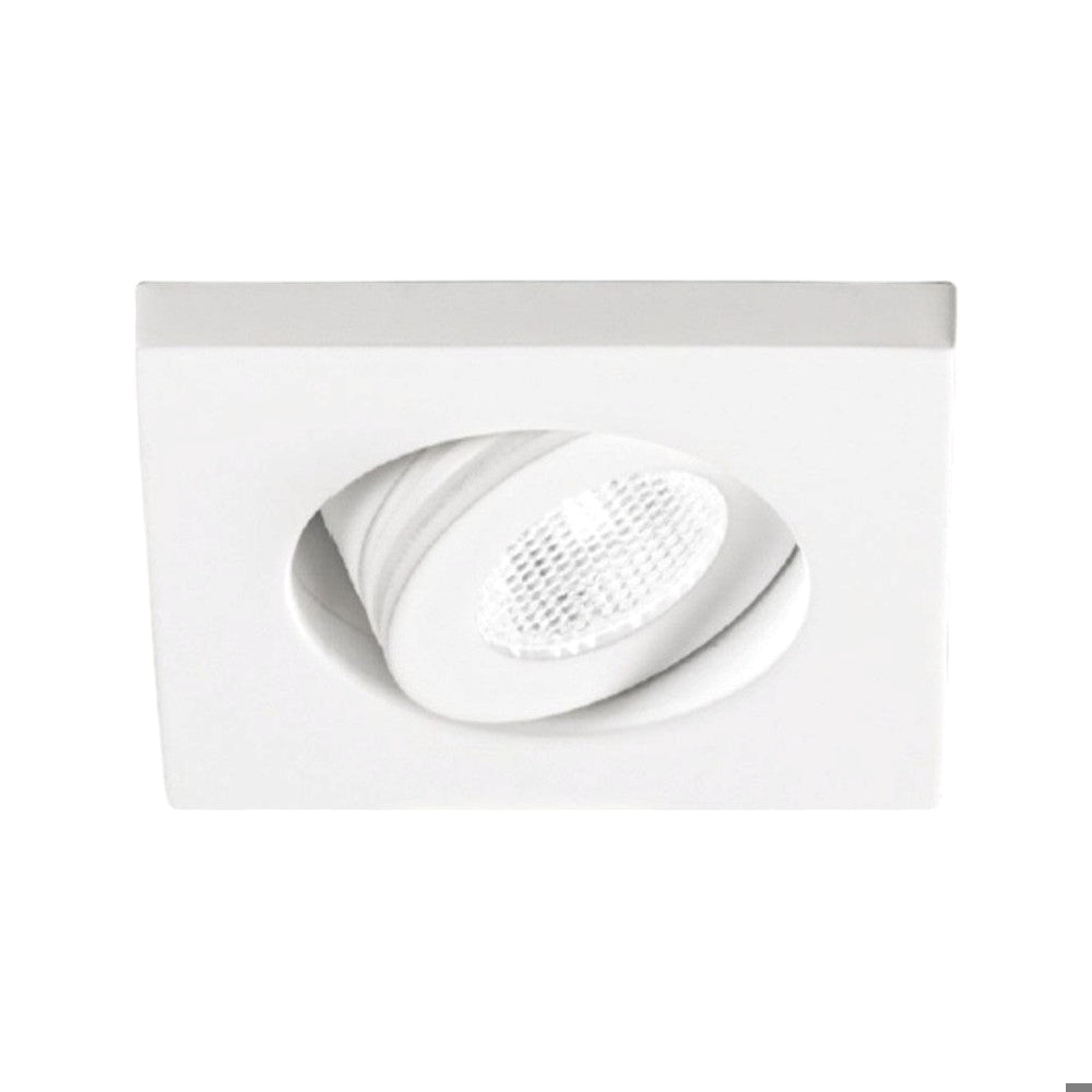 faretto da incasso orientabile bianco opaco Gea Luce 3W 3000K