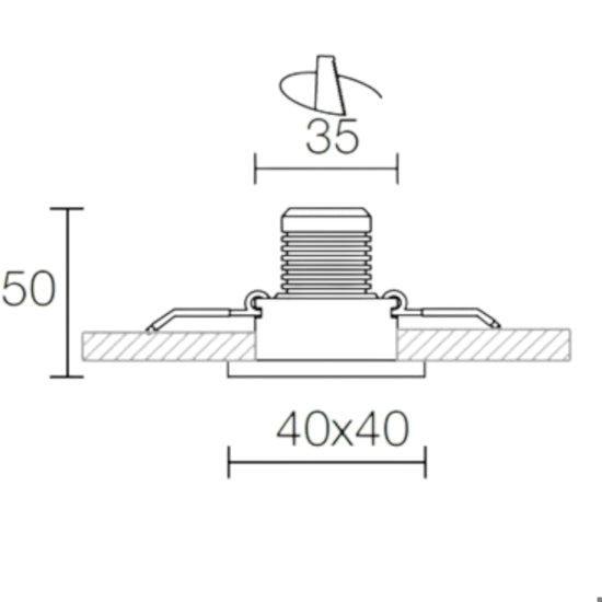 faretto da incasso orientabile bianco opaco Gea Luce 3W 3000K