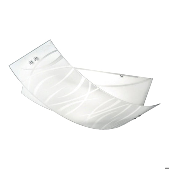 Agnese plafoniera bianco serigrafato Gea Luce 24W E27