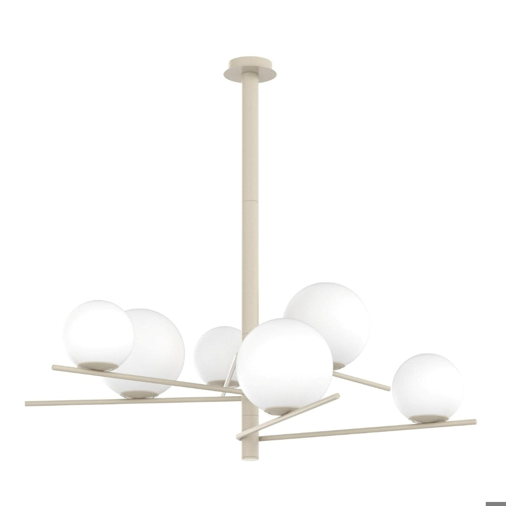 Boomerang lampadario sabbia bianco Top Light 60W E27