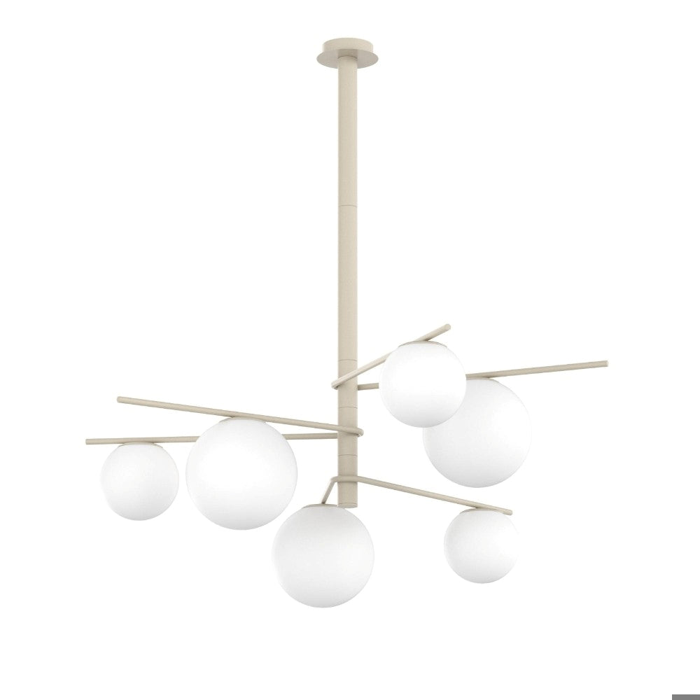 Boomerang lampadario sabbia bianco Top Light 60W E27