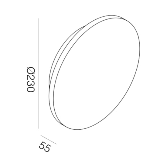 applique da esterno marrone Gea Luce 18W CCT IP65