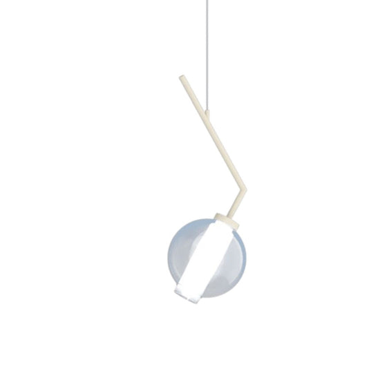 Applique sfera pendente sabbia vetro blu Top Light E27 60W