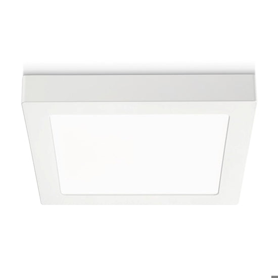 Gfa765c plafoniera quadrata bianco opaco Gea Luce 18W 3000K
