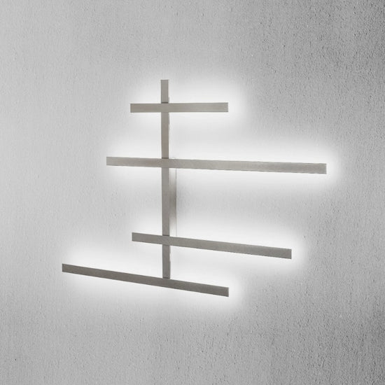 Rake XL applique grigio Gea Luce 8424 lm 3000K