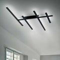 Rake plafoniera nero opaco Gea Luce 70,2W 3000K