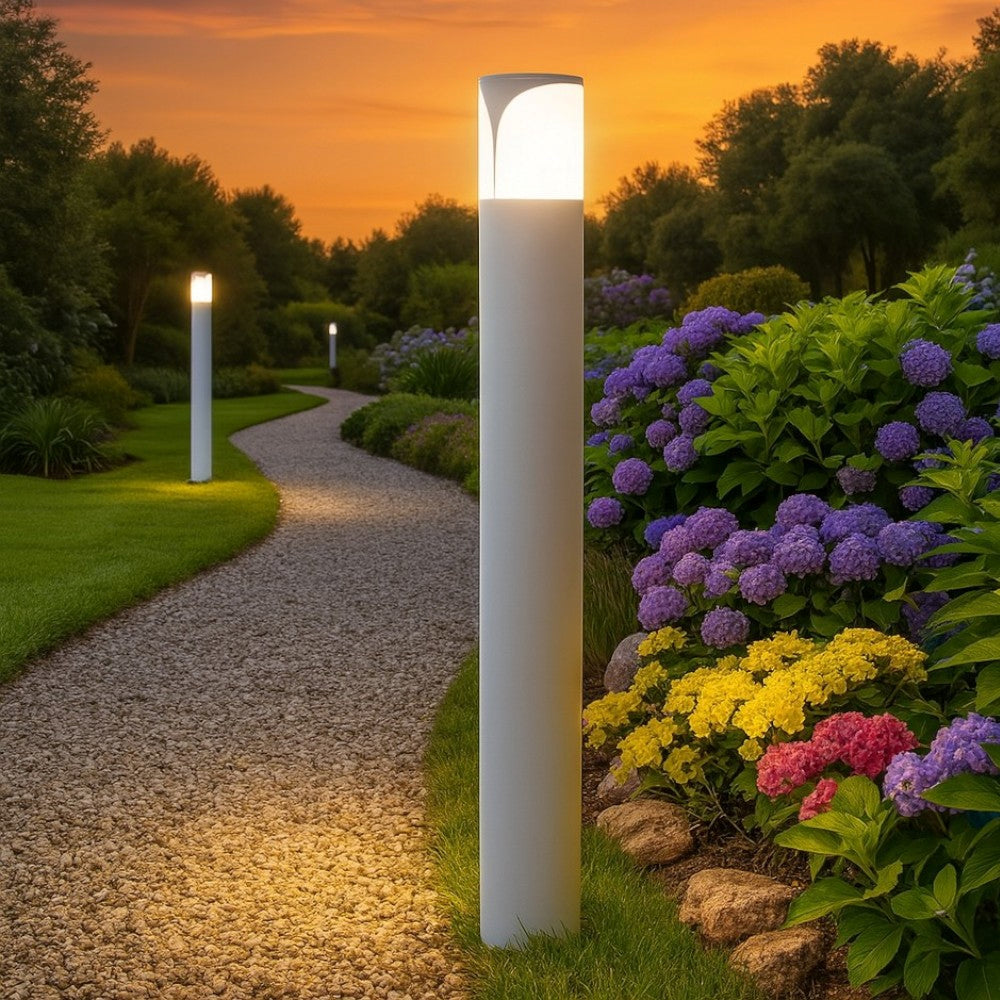 lampione da giardino bianco Gea Luce 18W E27