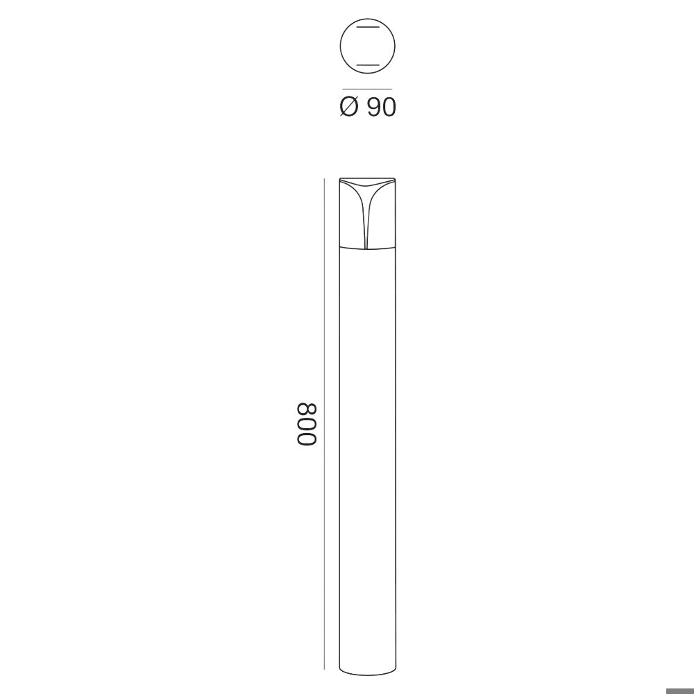 lampione da giardino bianco Gea Luce 18W E27