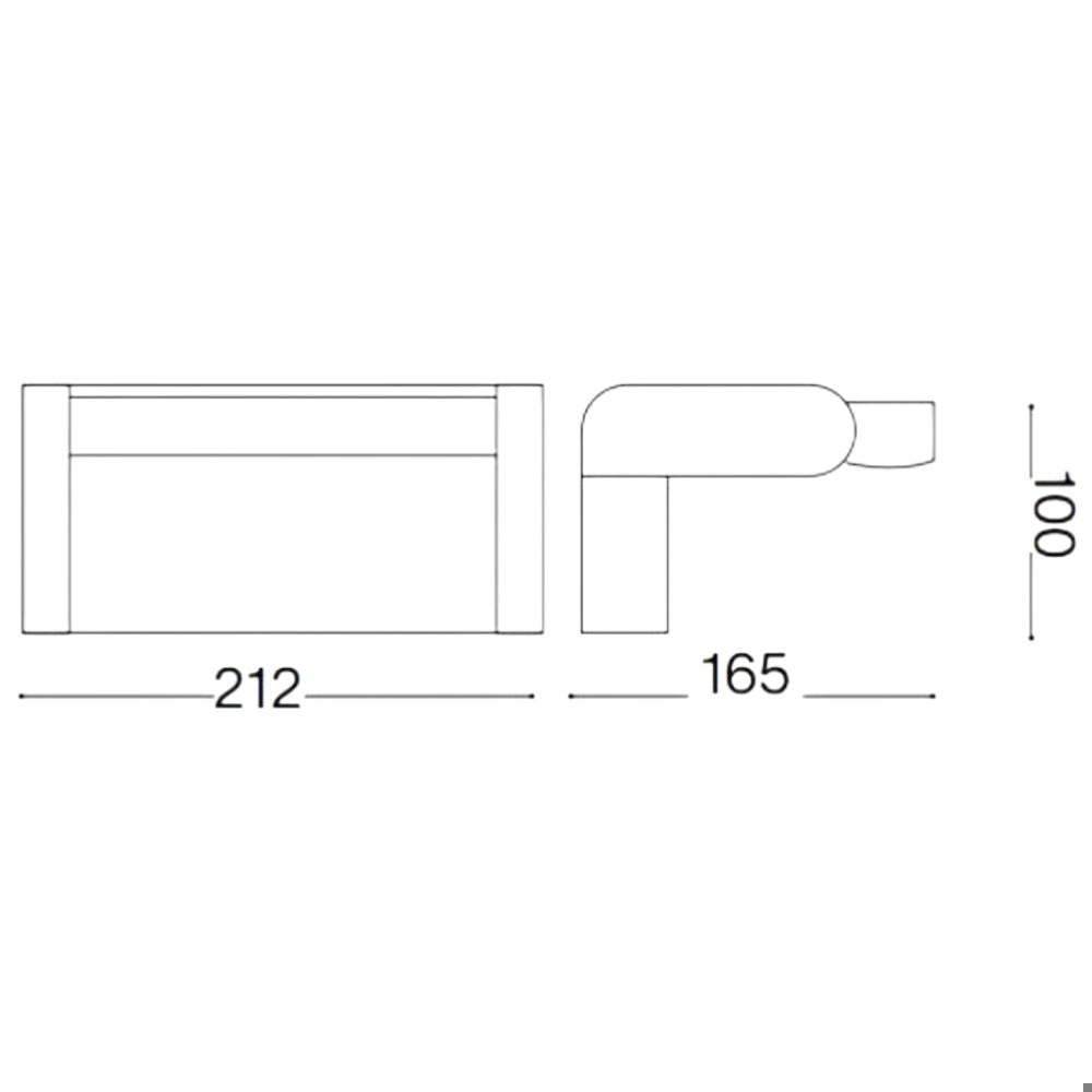 Swipe applique da esterno bianco Ideal Lux 20,5W 3000K IP54