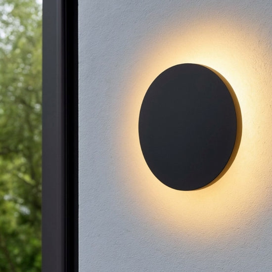 Punto applique da esterno nero Ideal Lux 16W 3000K IP54