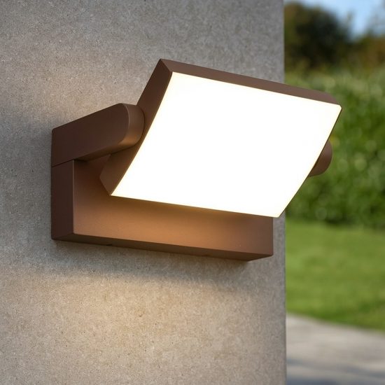 Swipe applique da esterno coffee Ideal Lux 20,5W 3000K