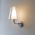 Double Skin applique cromo trasparente Top Light E27 18W vetro pirex