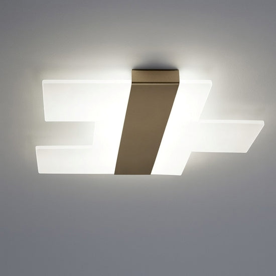 Flight plafoniera camera da letto oro Top Light 40W 3000K-4000K