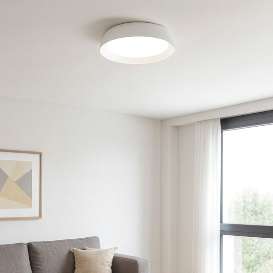 Sheila plafoniera bianco satinato Gea Luce 38W 3000K