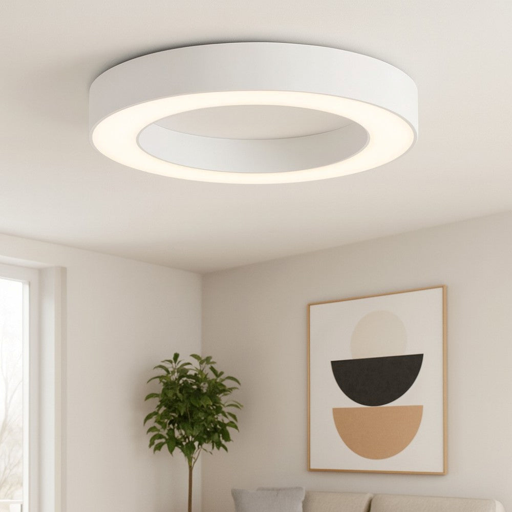 Flor plafoniera bianco satinato Gea Luce 50W 3000K