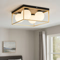 Lingotto plafoniera ottone Ideal Lux 4xE14 max 28W