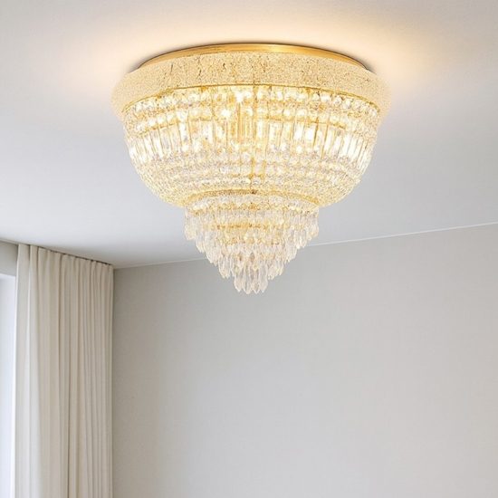 Dubai plafoniera ottone Ideal Lux 6xE14 max 28W