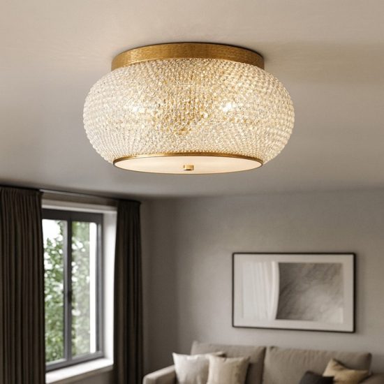 Pasha plafoniera oro Ideal Lux 14xE14