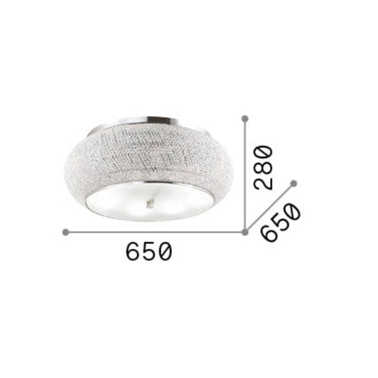 Pasha plafoniera oro Ideal Lux 14xE14