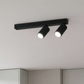 Profilo plafoniera nera Ideal Lux 2xGU10 7W 3000K