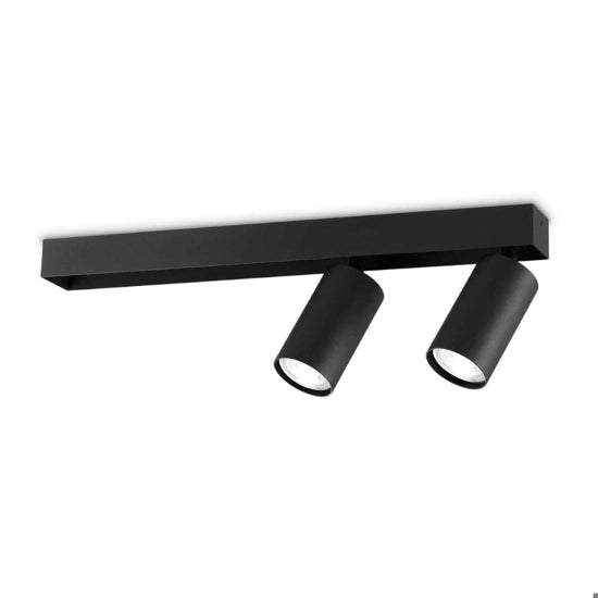 Profilo plafoniera nera Ideal Lux 2xGU10 7W 3000K