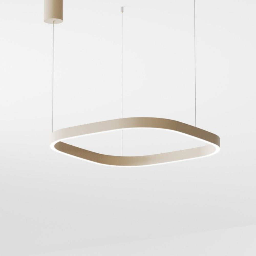 Criseide SQ-SA lampadario tortora beige satinato Gea Luce 60W 3000K