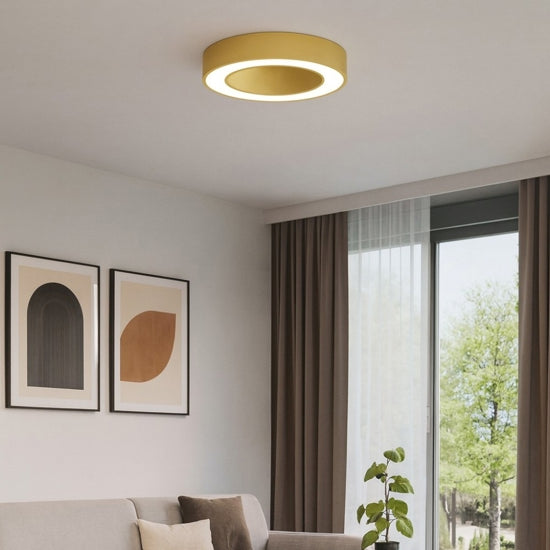 Flor plafoniera oro spazzolato Gea Luce 30W 3000K