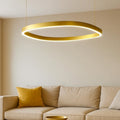 Criseide S1P lampadario quadrato oro satinato Gea Luce 60W 3000K