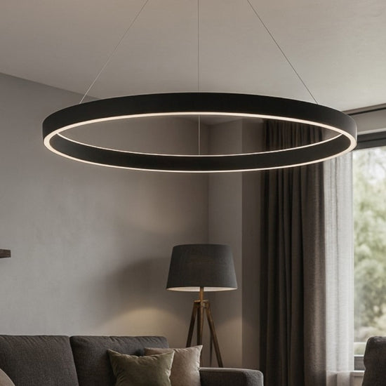 Criseide lampadario nero Gea Luce 100W 3000K