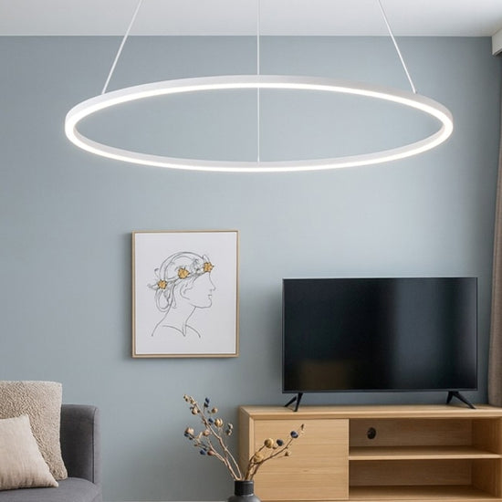 Erika lampadario bianco satinato Gea Luce 48W 3000K