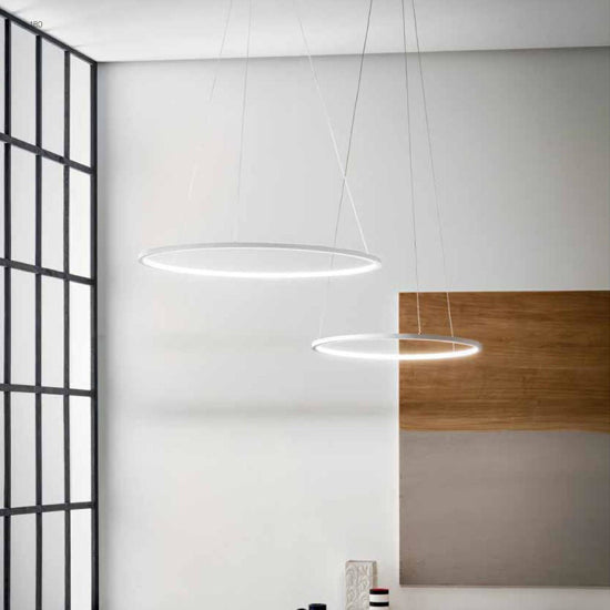 Erika lampadario bianco satinato Gea Luce 48W 3000K