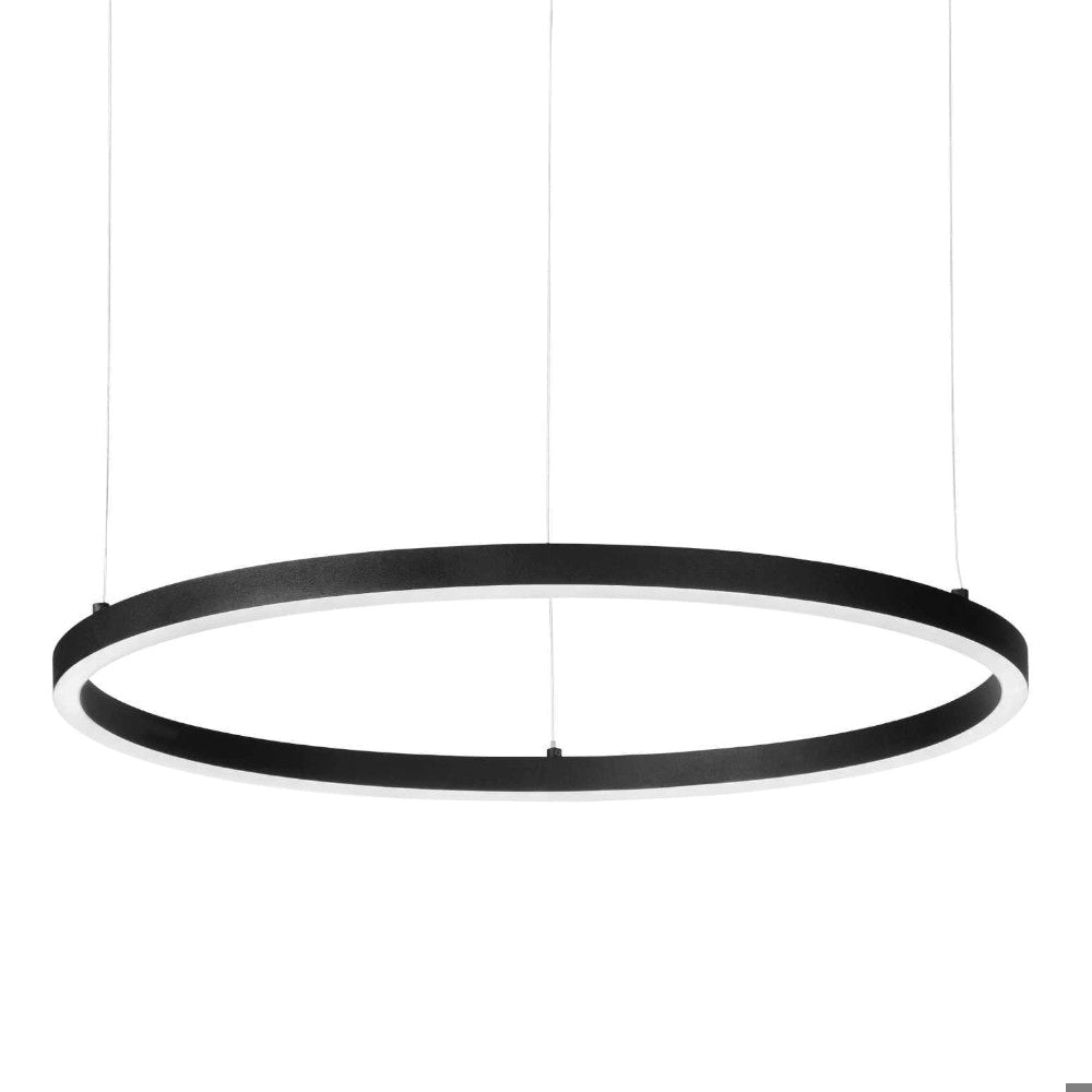 Oracle Slim sospensione nera Ideal Lux 40W 3000K