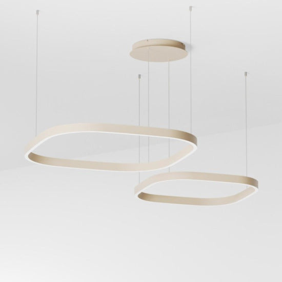 Criseide 2SD lampadario sabbia Gea Luce 90W 3000K