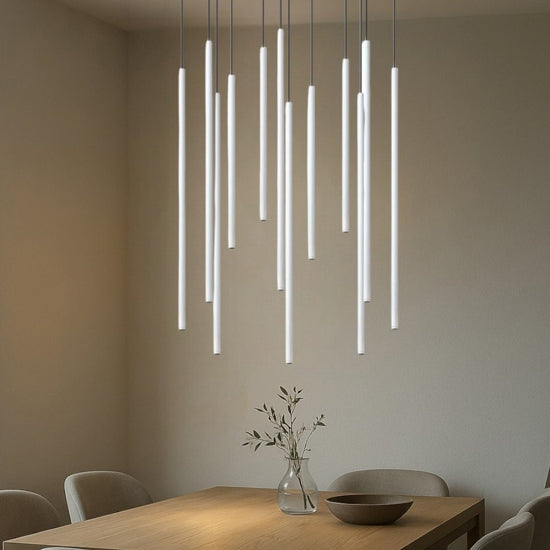 Filo SP12 lampadario bianco Ideal Lux 19W 2700K 2050lm