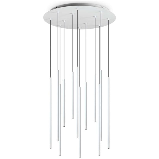 Filo SP12 lampadario bianco Ideal Lux 19W 2700K 2050lm