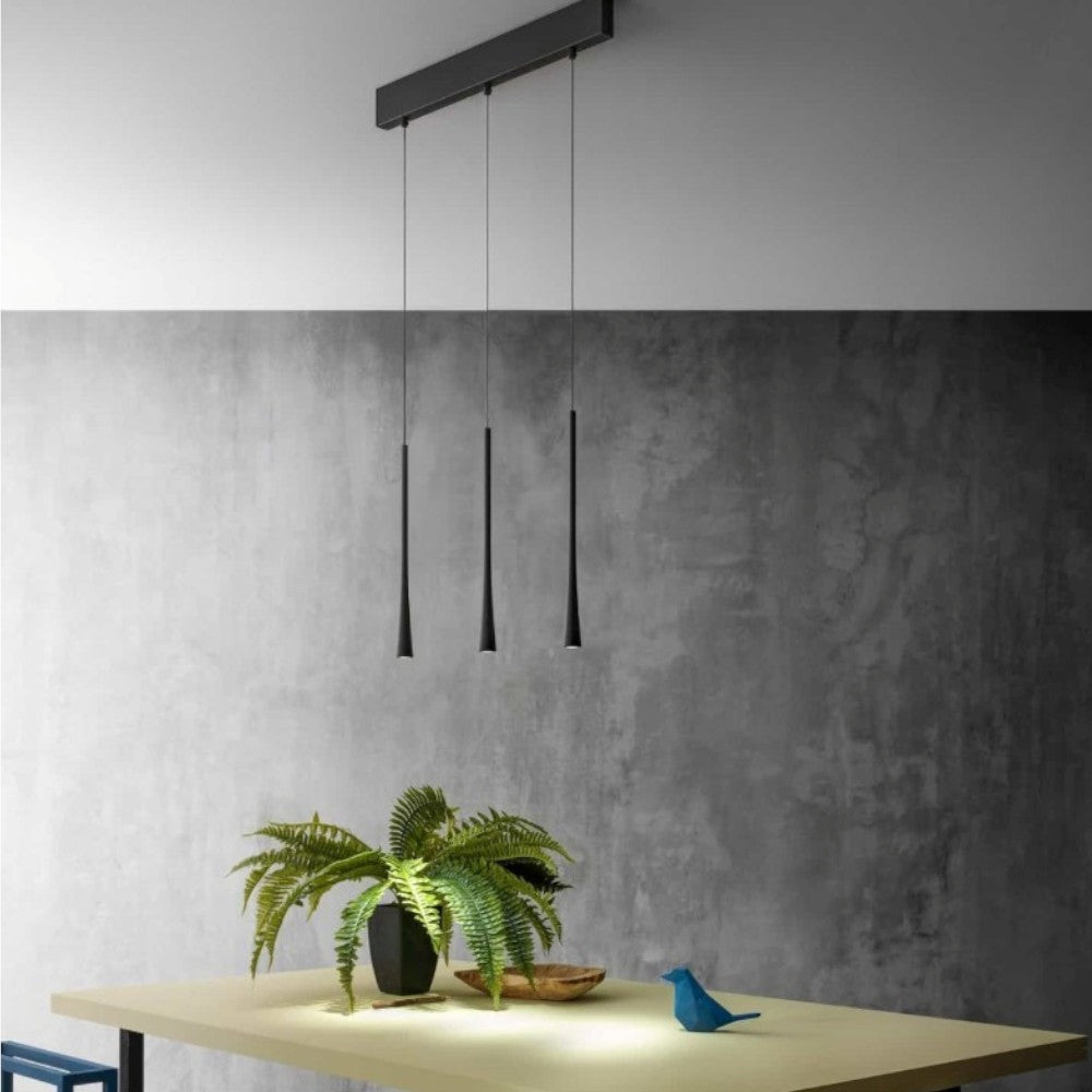 Dafne lampadario isola cucina bianco Gea Luce 16,5W 3000K
