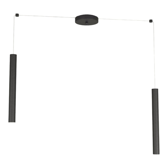 Lampadario cucina 2 cilindri nero Top Light GU10 4W isola penisola