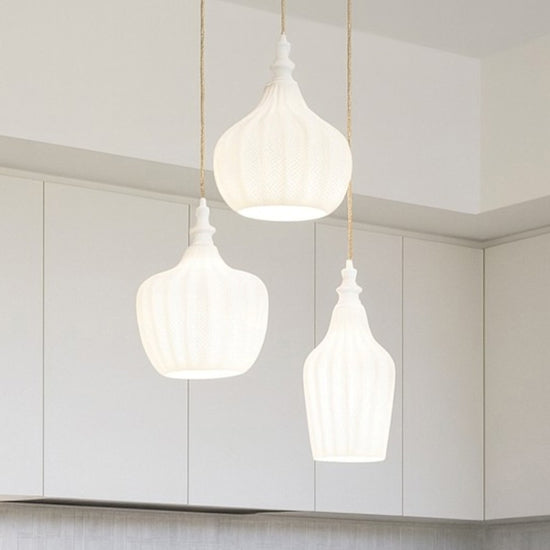 Cleofe S3 lampadario multisfere bianco opaco Gea Luce 60W E27