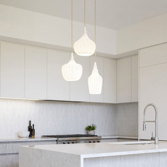 Cleofe S3 lampadario multisfere bianco opaco Gea Luce 60W E27
