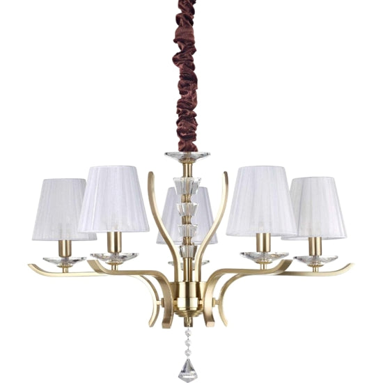 Pegaso lampadario ottone Ideal Lux 5xE14 max 13W