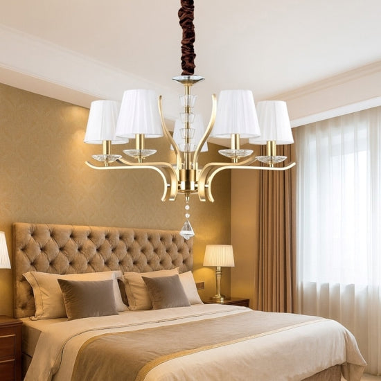 Pegaso lampadario ottone Ideal Lux 5xE14 max 13W