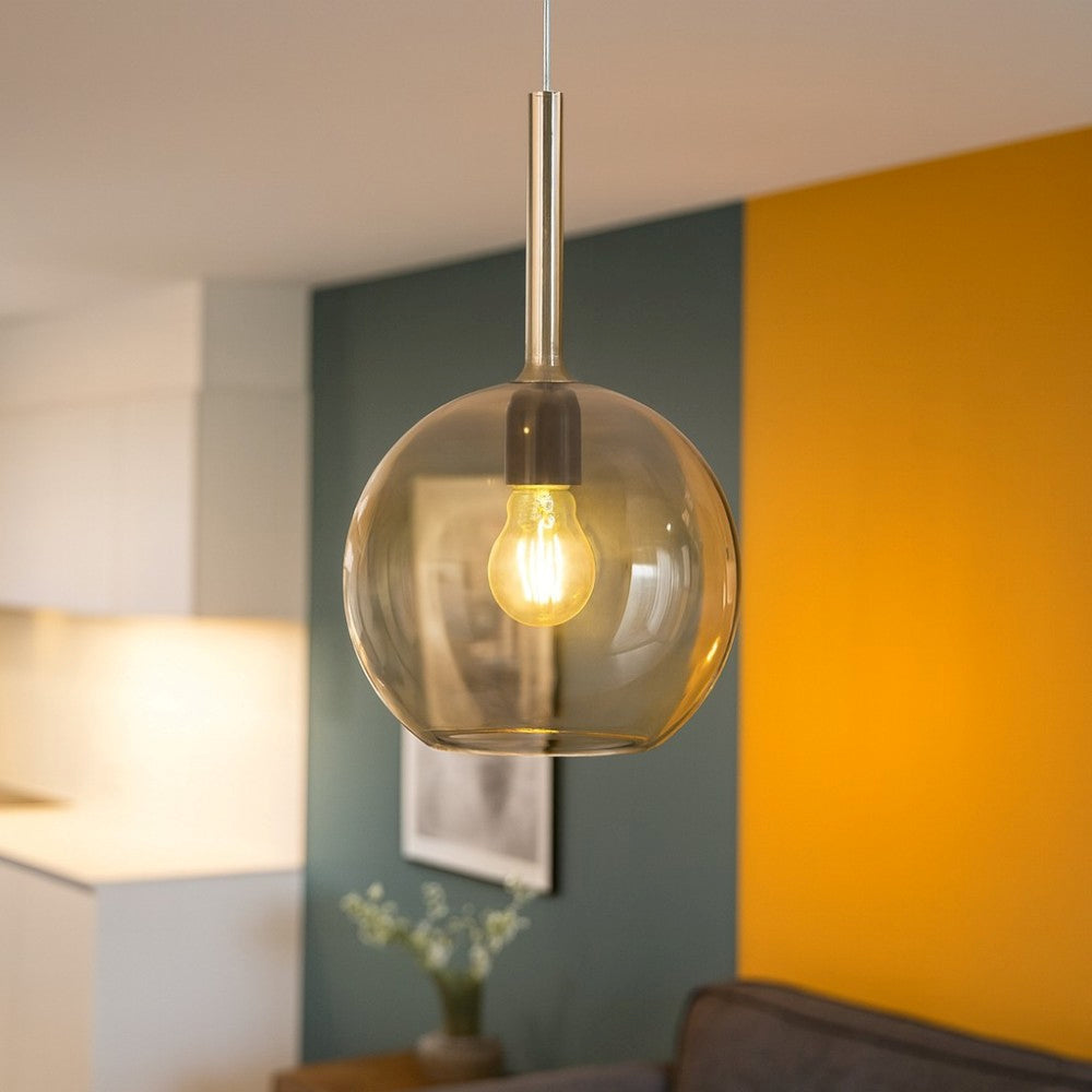 Future sospensione ambrato Top Light E27 18W