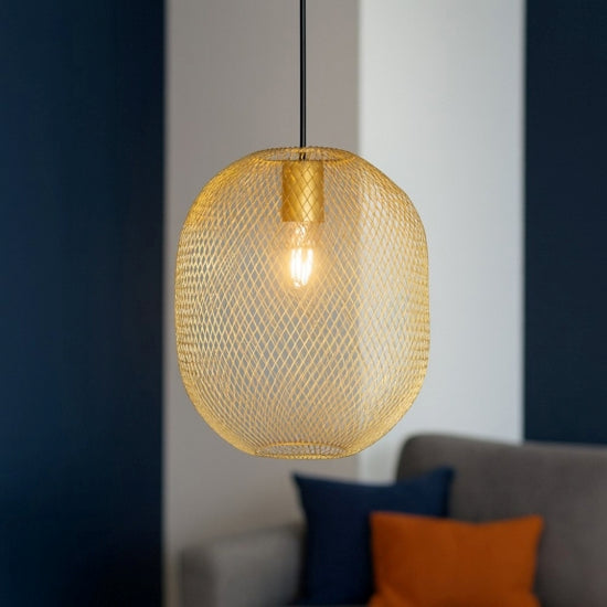 Net sospensione oro Ideal Lux 20W E27
