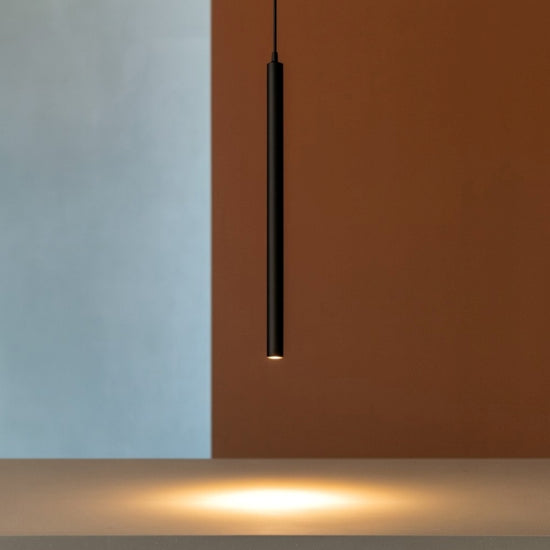Ultrathin SP D040 Round sospensione nero satinato Ideal Lux 11,5W 3000K