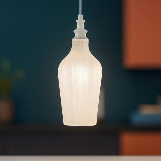 Cleofe sospensione bianco opaco Gea Luce 60W E27