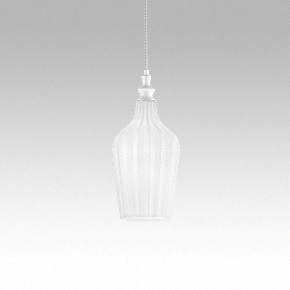 Cleofe sospensione bianco opaco Gea Luce 60W E27