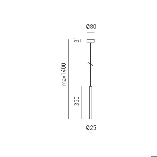 Ursula sospensione bianco satinato Gea Luce 7W 3000K