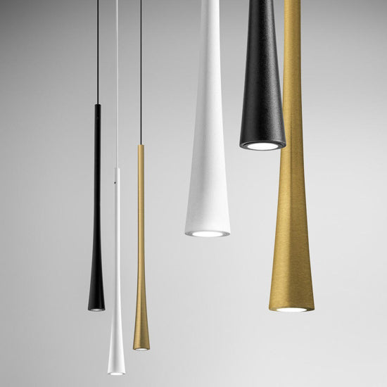 Dafne sospensione incasso nero satinato Gea Luce 7W 3000K