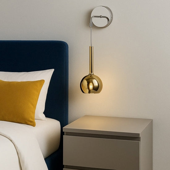 1155 applique pendente da comodino cromo trasparente Top Light 60W E27